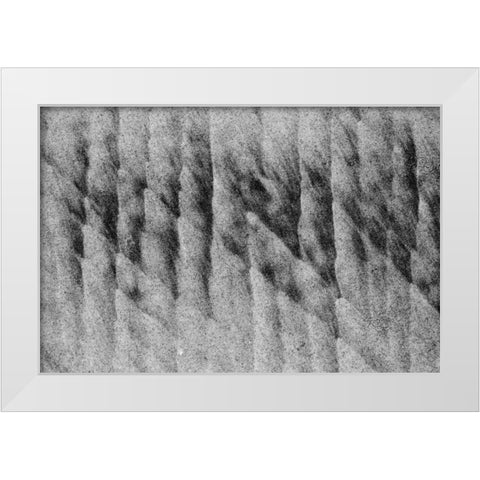 Texture Sand I White Modern Wood Framed Art Print by Peterson, Lee