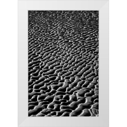 Texture Sand V White Modern Wood Framed Art Print by Peterson, Lee