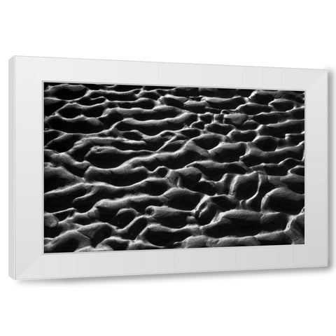 Texture Sand VII White Modern Wood Framed Art Print by Peterson, Lee