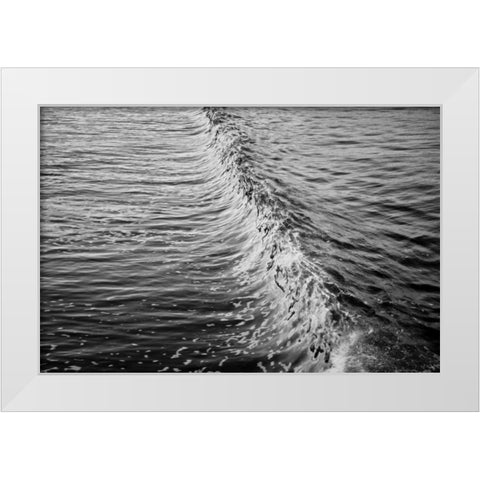 Wave II White Modern Wood Framed Art Print by Peterson, Lee