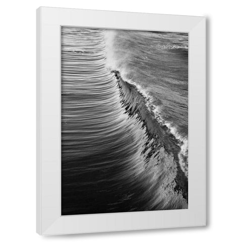 Wave IV White Modern Wood Framed Art Print by Peterson, Lee