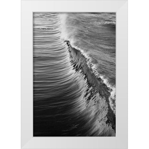 Wave IV White Modern Wood Framed Art Print by Peterson, Lee