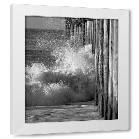 Wave VII White Modern Wood Framed Art Print by Peterson, Lee