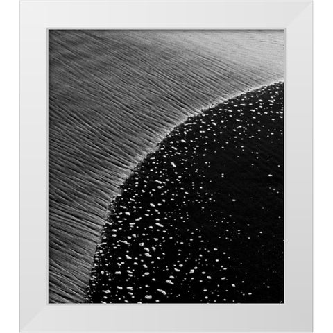 Beach Reflection IV White Modern Wood Framed Art Print by Peterson, Lee