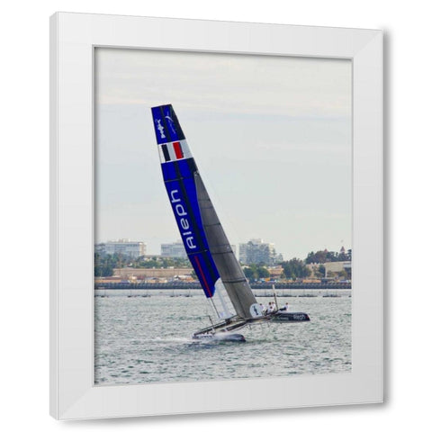 Americas Cup I White Modern Wood Framed Art Print by Peterson, Lee
