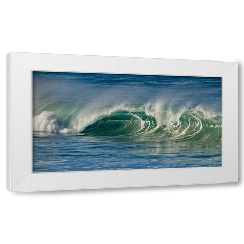 Ocean Waves I White Modern Wood Framed Art Print by Peterson, Lee