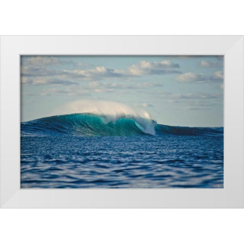 Ocean Waves II White Modern Wood Framed Art Print by Peterson, Lee