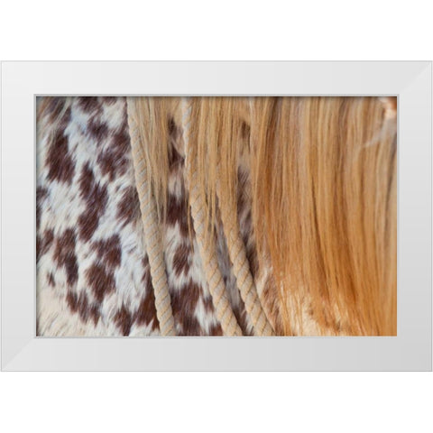 Horse Up Close II White Modern Wood Framed Art Print by Peterson, Lee