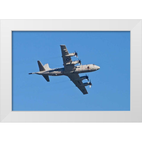 Air Show VI White Modern Wood Framed Art Print by Peterson, Lee