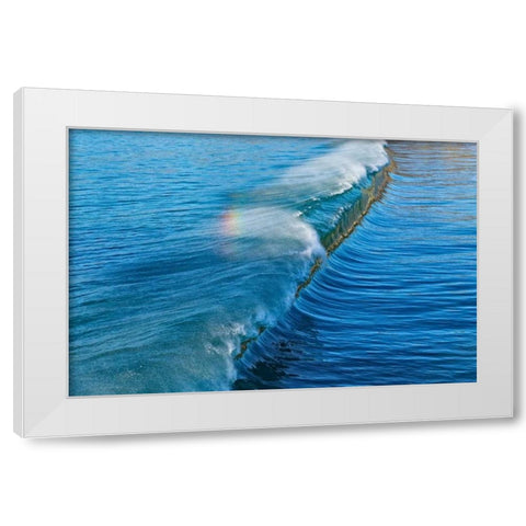 Rainbow Wave I White Modern Wood Framed Art Print by Peterson, Lee