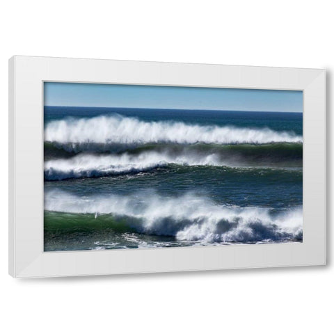 North Cayucos VIII White Modern Wood Framed Art Print by Peterson, Lee