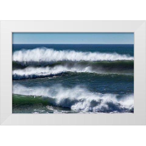 North Cayucos VIII White Modern Wood Framed Art Print by Peterson, Lee