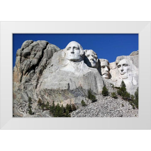 Mt. Rushmore I White Modern Wood Framed Art Print by Putman, Tammy