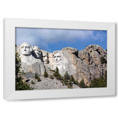 Mt. Rushmore II White Modern Wood Framed Art Print by Putman, Tammy