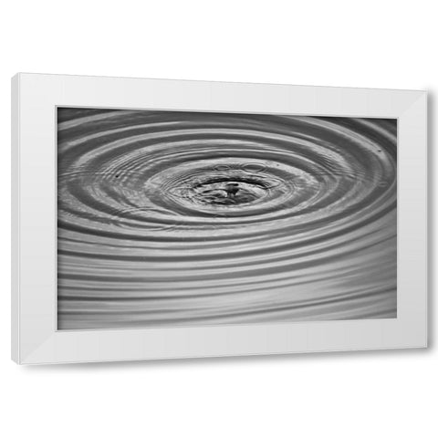 Ripples II White Modern Wood Framed Art Print by Putman, Tammy