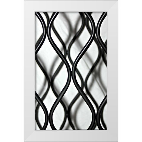 Curves I White Modern Wood Framed Art Print by Putman, Tammy