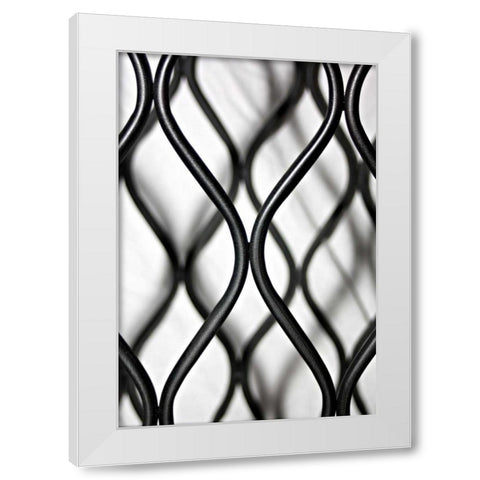 Curves II White Modern Wood Framed Art Print by Putman, Tammy