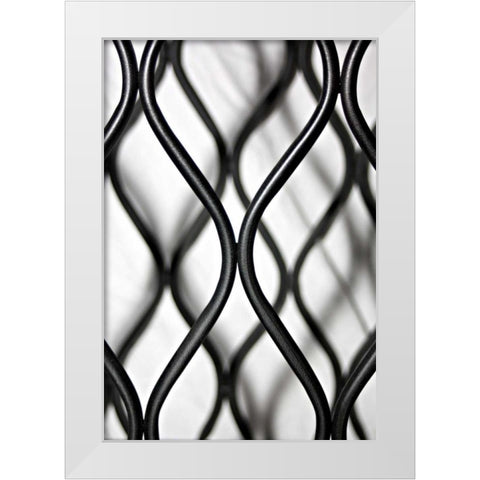 Curves II White Modern Wood Framed Art Print by Putman, Tammy