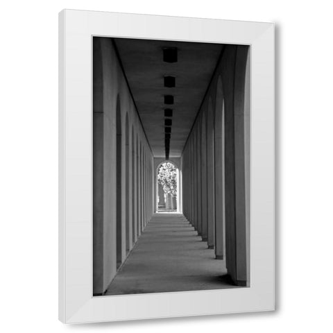 The Walkway White Modern Wood Framed Art Print by Putman, Tammy