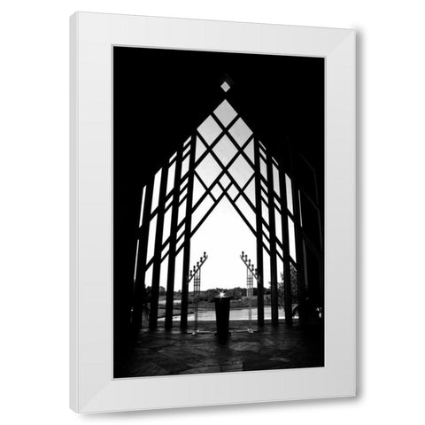 Diamond Altar White Modern Wood Framed Art Print by Putman, Tammy