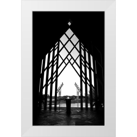 Diamond Altar White Modern Wood Framed Art Print by Putman, Tammy