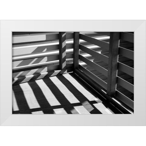 The Corner White Modern Wood Framed Art Print by Putman, Tammy