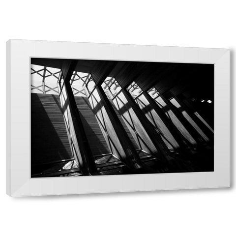 Diamond Ceiling II White Modern Wood Framed Art Print by Putman, Tammy