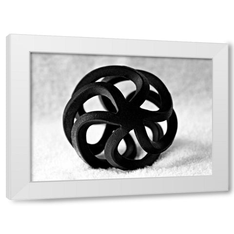 Curls White Modern Wood Framed Art Print by Putman, Tammy