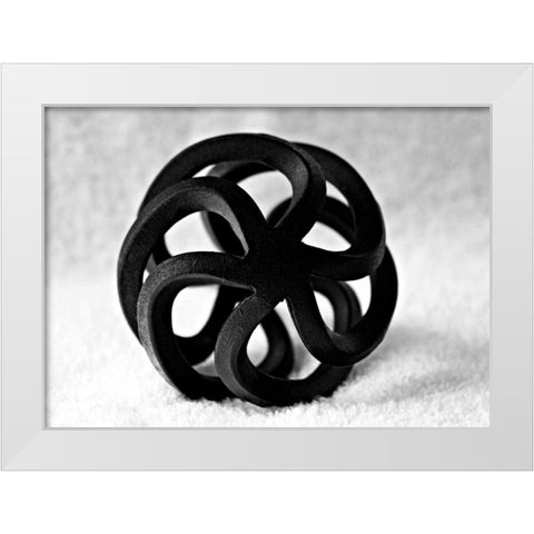 Curls White Modern Wood Framed Art Print by Putman, Tammy