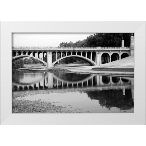 Bridge Reflections II White Modern Wood Framed Art Print by Putman, Tammy