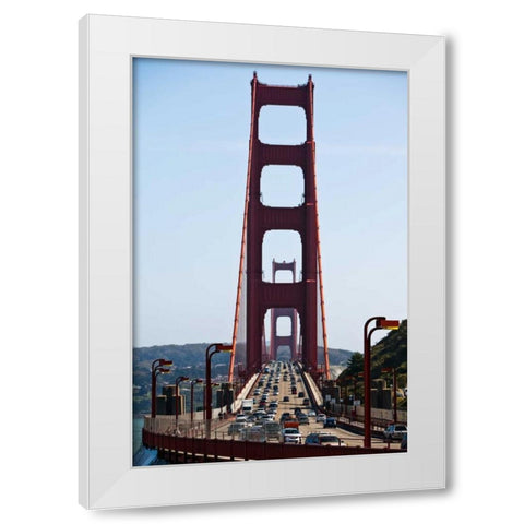 Golden Gate III White Modern Wood Framed Art Print by Stefko, Bob