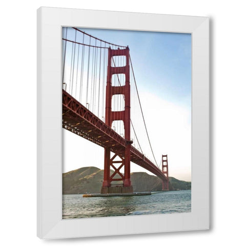 Golden Gate IV White Modern Wood Framed Art Print by Stefko, Bob