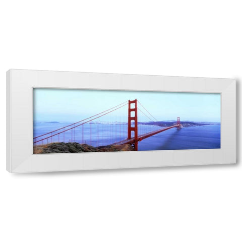 Golden Gate V White Modern Wood Framed Art Print by Stefko, Bob