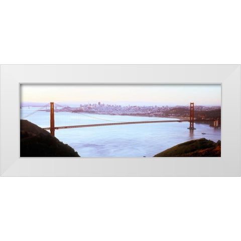 Golden Gate VI White Modern Wood Framed Art Print by Stefko, Bob