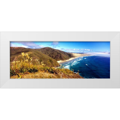 Cape Reinga II White Modern Wood Framed Art Print by Stefko, Bob