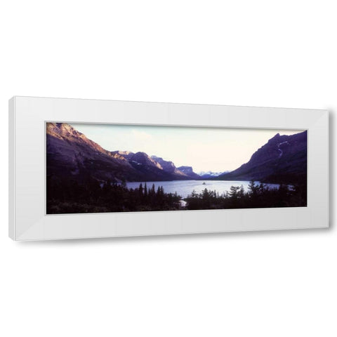 Glacier National Park II White Modern Wood Framed Art Print by Stefko, Bob