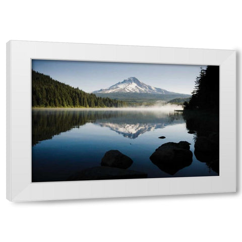 Mt. Hood in Summer I White Modern Wood Framed Art Print by Stefko, Bob