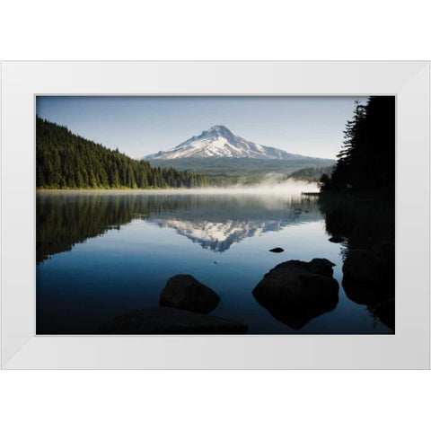Mt. Hood in Summer I White Modern Wood Framed Art Print by Stefko, Bob