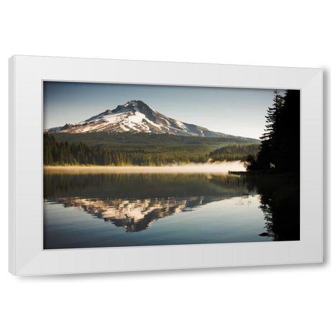 Mt. Hood in Summer II White Modern Wood Framed Art Print by Stefko, Bob