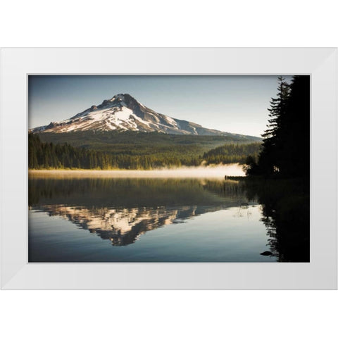 Mt. Hood in Summer II White Modern Wood Framed Art Print by Stefko, Bob