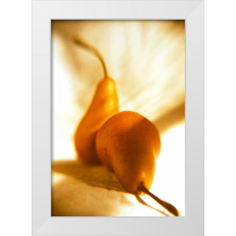 Pears II White Modern Wood Framed Art Print by Stefko, Bob
