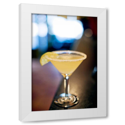 Happy Hour Margarita White Modern Wood Framed Art Print by Stefko, Bob