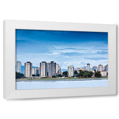 False Creek IV White Modern Wood Framed Art Print by Stefko, Bob