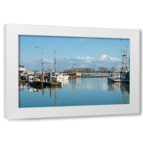 Steveston Scenic I White Modern Wood Framed Art Print by Styber, Dana