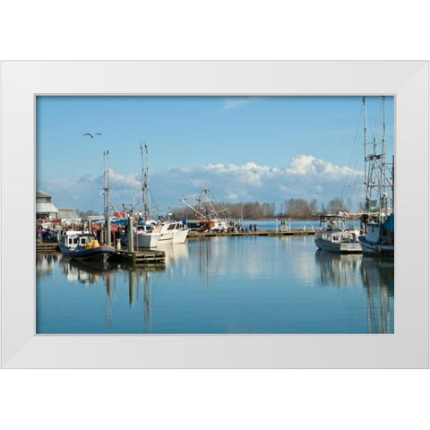 Steveston Scenic I White Modern Wood Framed Art Print by Styber, Dana