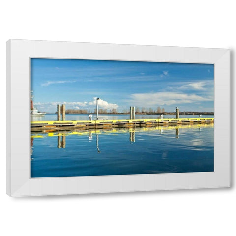 Steveston Scenic VI White Modern Wood Framed Art Print by Styber, Dana