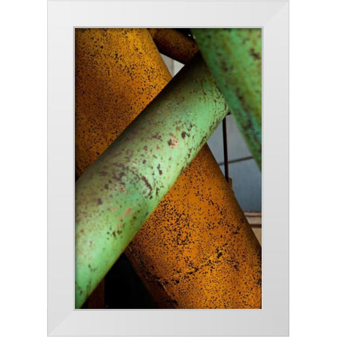 Crossover White Modern Wood Framed Art Print by Styber, Dana