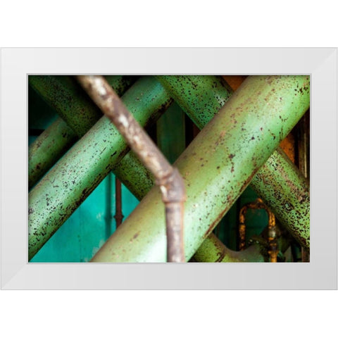 Central Junction White Modern Wood Framed Art Print by Styber, Dana