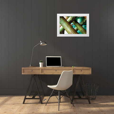 Cross Section White Modern Wood Framed Art Print by Styber, Dana