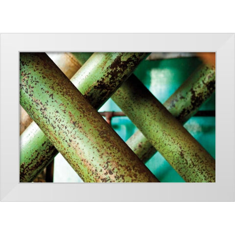 Cross Section White Modern Wood Framed Art Print by Styber, Dana
